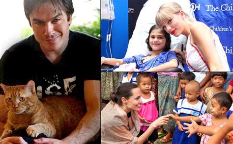 17 celebrities who give back .